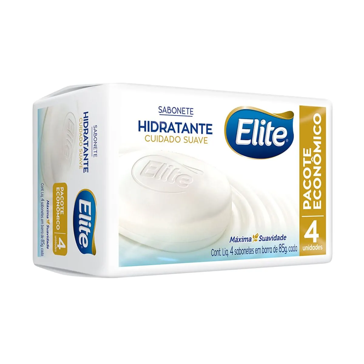 Sabonete Barra Elite Hidratante 85G Pack 4 Unds