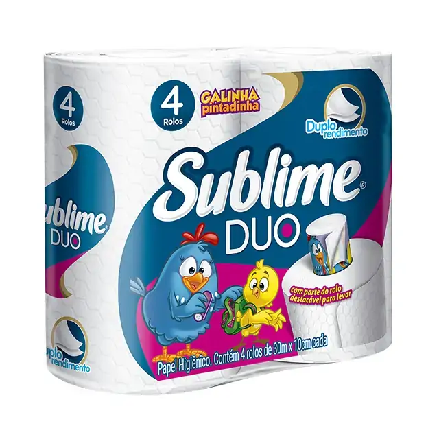 Papel Hig Sublime Duo Folha Dupla 30m C/4