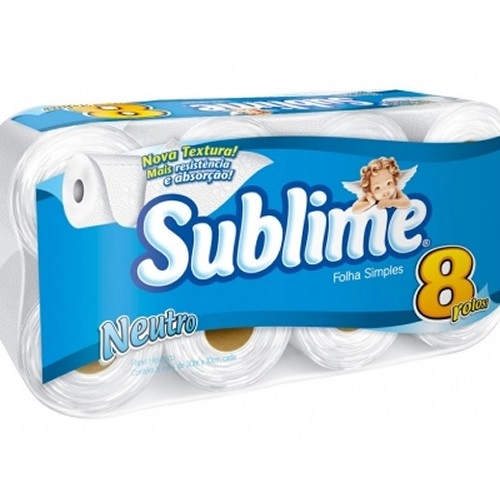 Papel Higiênico Sublime Pacote 8 Unidades