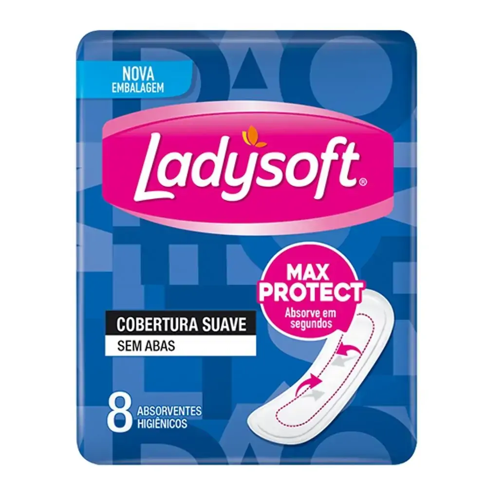 Absorvente S/abas Ladysoft C/8 Normal