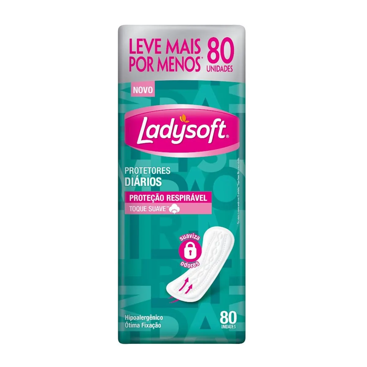 Abs Prot Diario Ladysoft Protecao Respiravel C/80