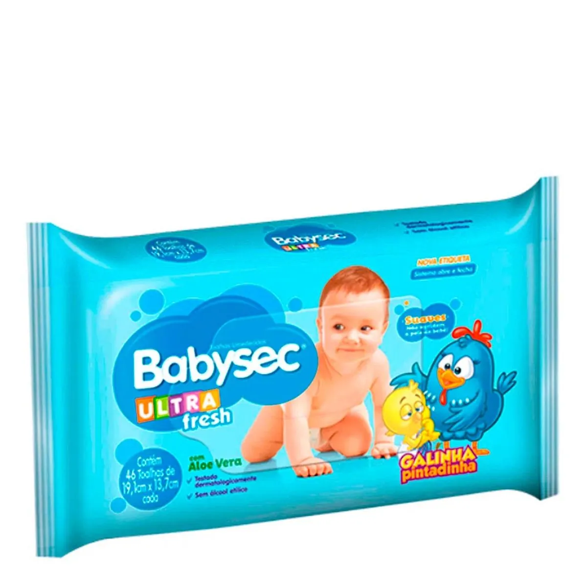 Toalha Umedecida Ultra Fresh BABYSEC Pacote com 46 Unidades