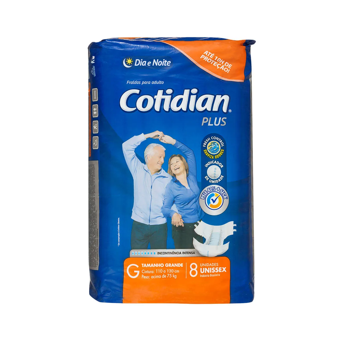 Fralda Geriátrica Cotidian Adulto Plus G 8 Unidades