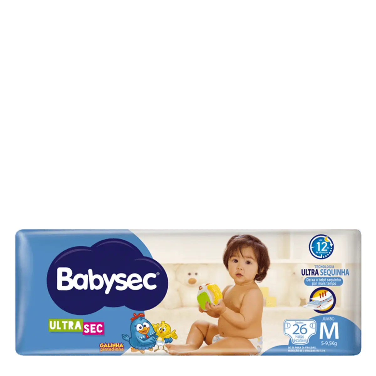 Fralda Descartável Babysec Ultra Sec Jumbo M - 28 Unidades
