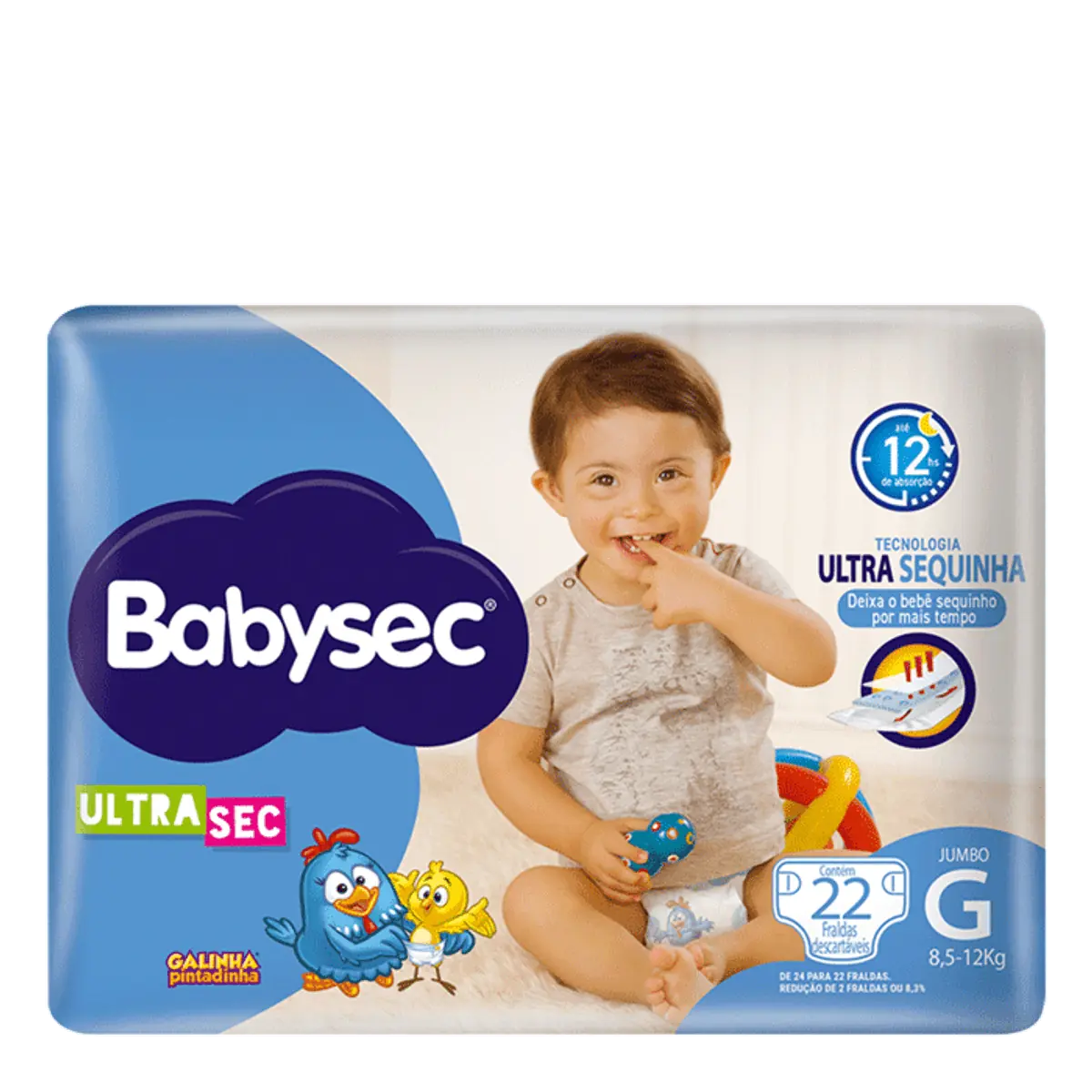 Fralda Babysec UltraSec  G com 24 Galinha PIntadinha