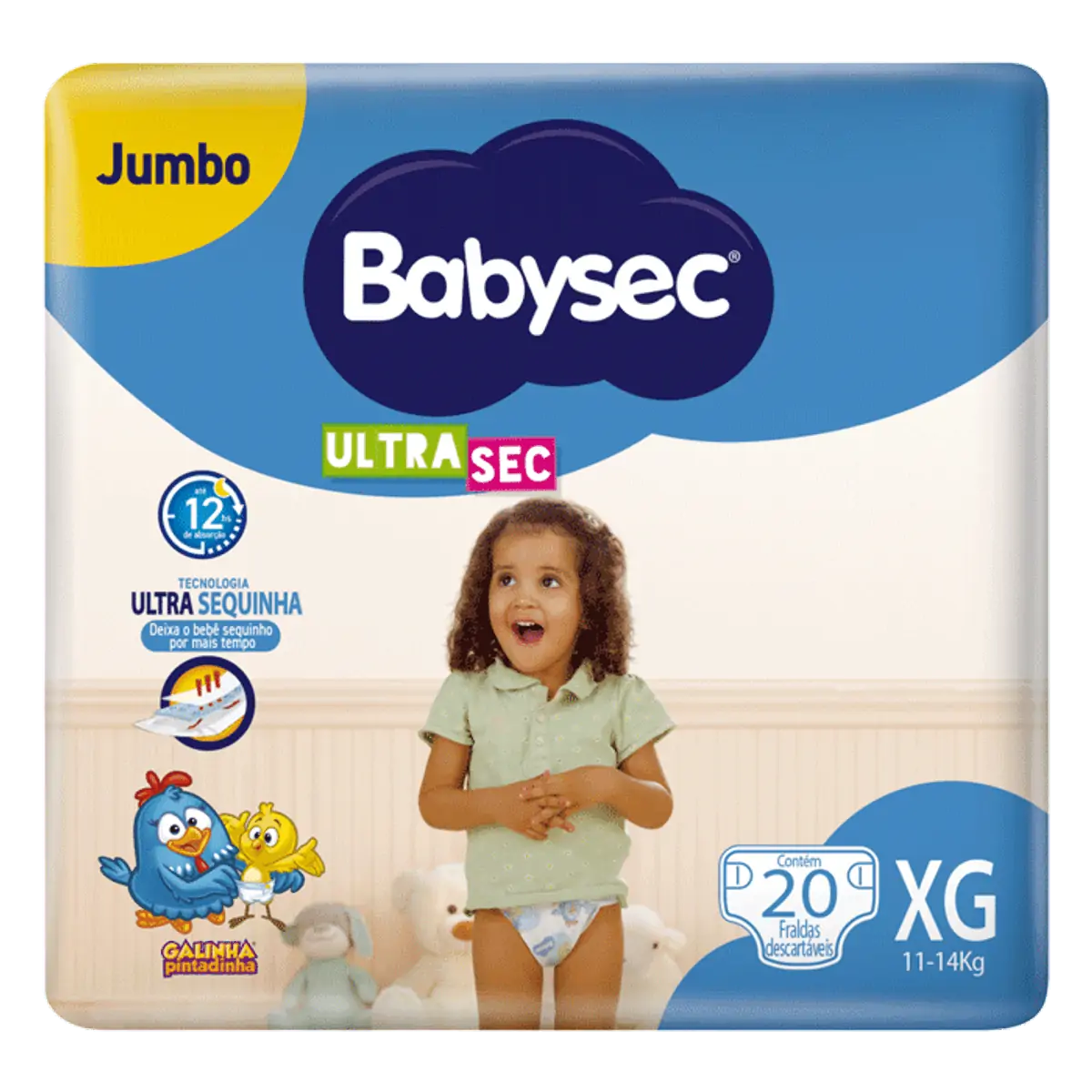 Fralda Babysec U Jumbo Xg C/24