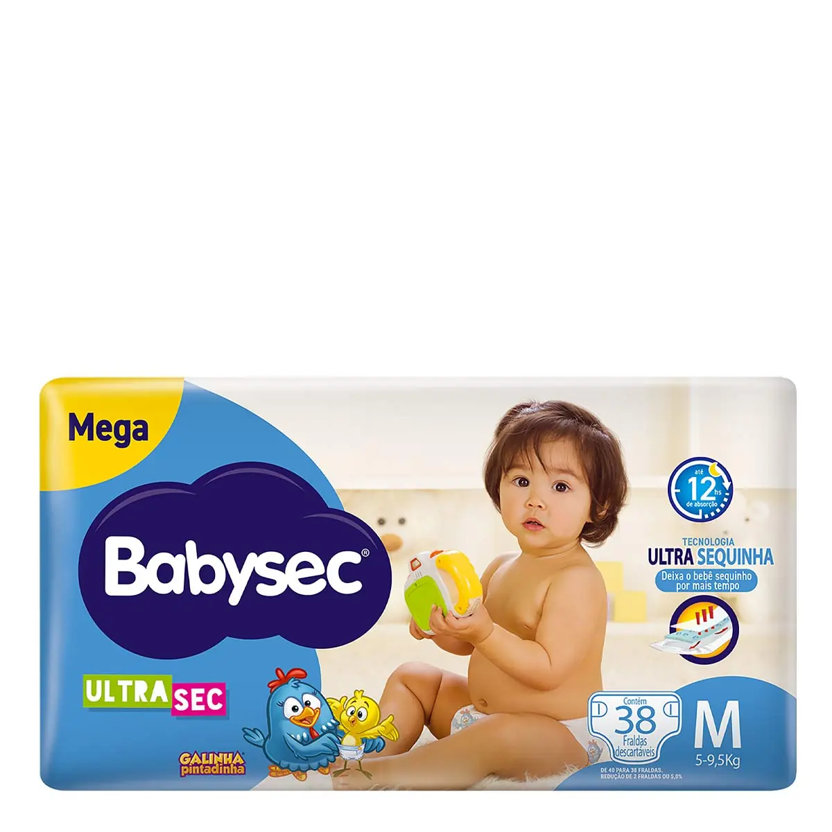 Fralda Infantil Babysec Ultra Mega M C/40