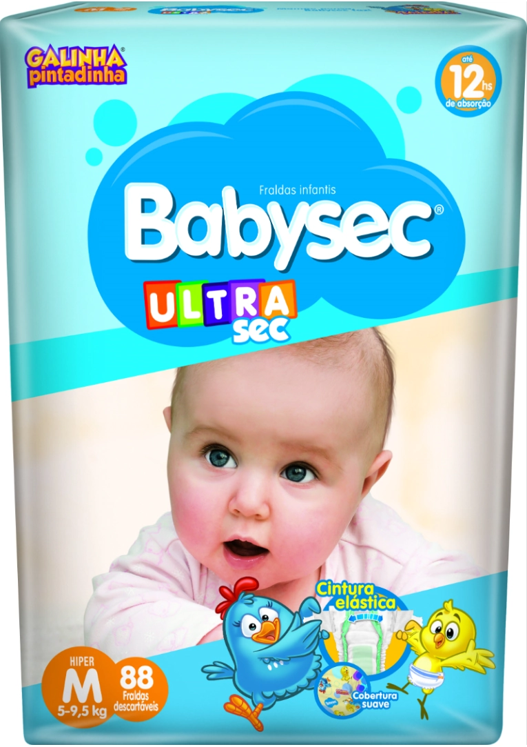 Fralda Babysec Ultra Hiper M