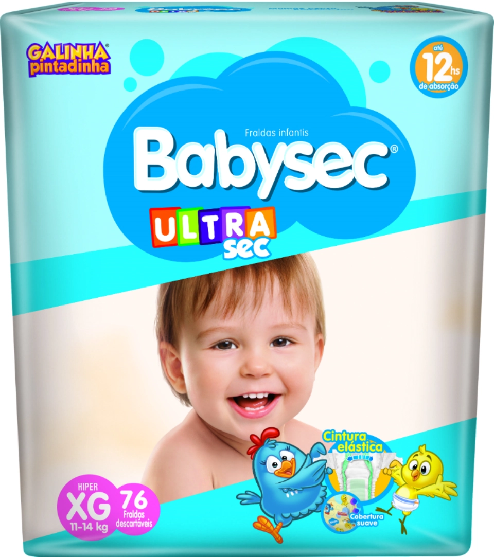 Fralda Ultra Hiper Xg C/ 76 Babysec