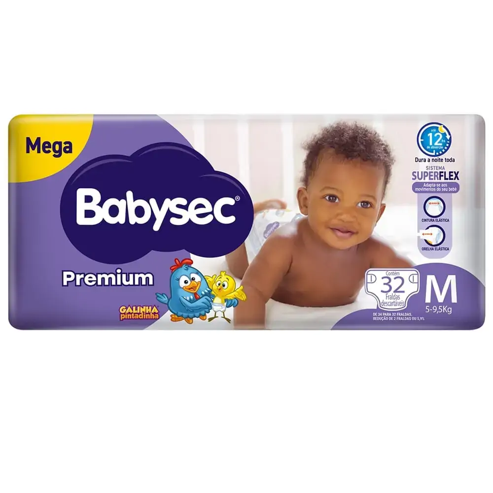 Fralda Babysec Premium M 192 Unidades