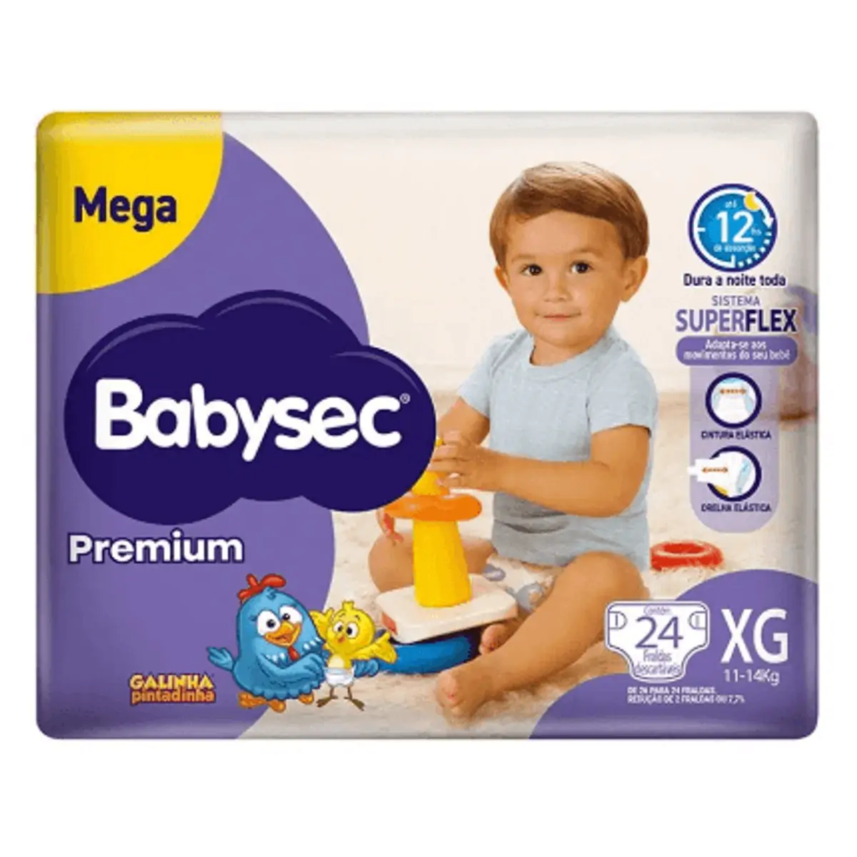 Fralda Infantil Premiun Mega XG 26 Unidades Babysec