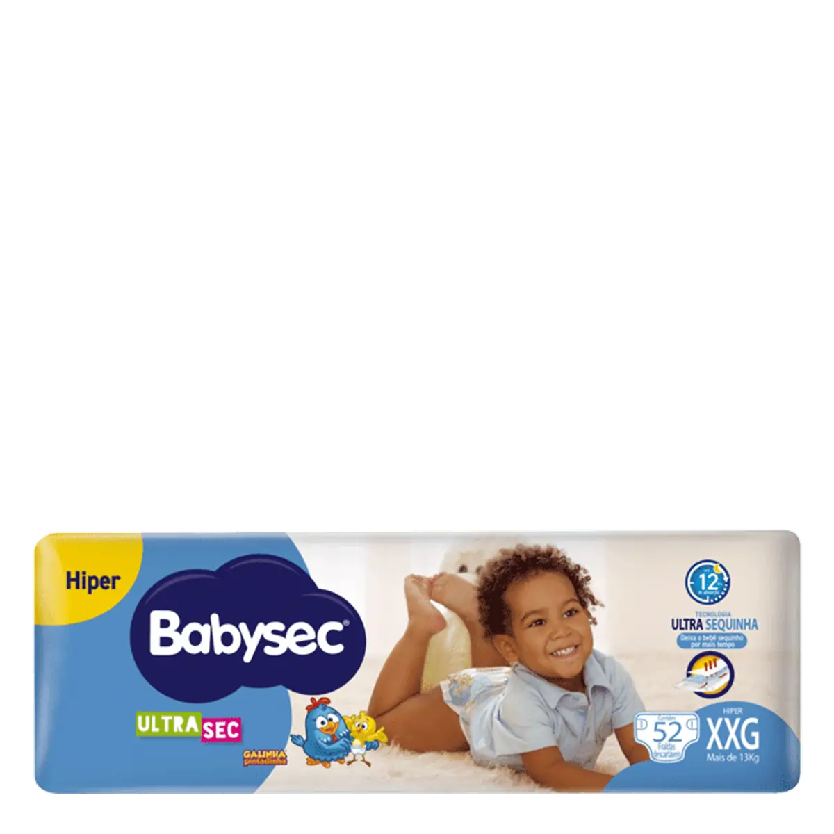 Fralda Babysec Galinha Pintadinha Ultrasec Xxg 52 Unidades