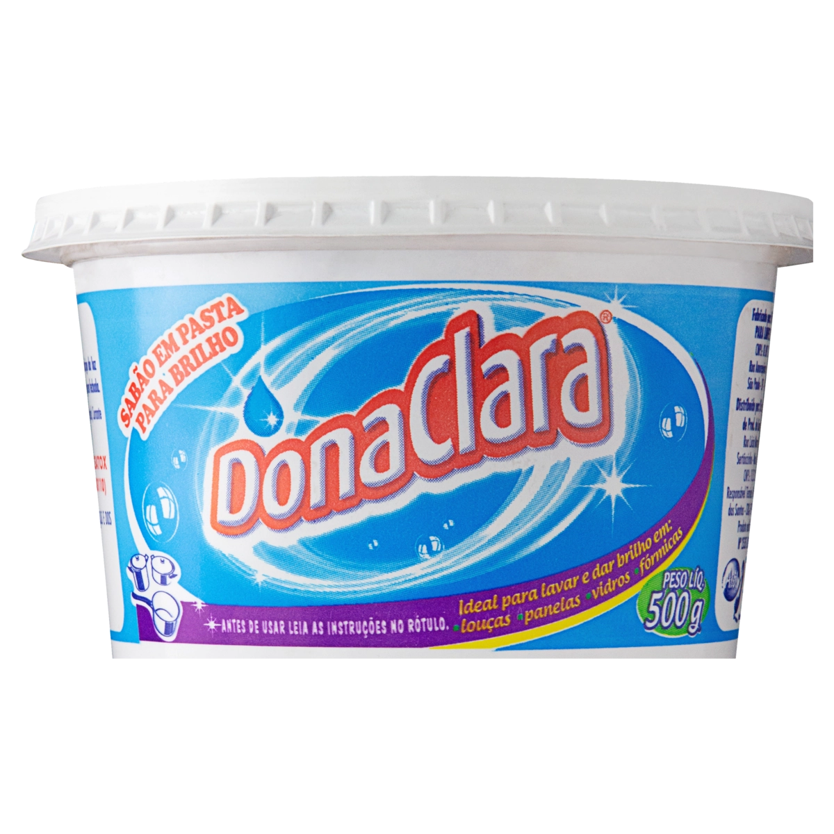 Sabão Em Pasta Dona Clara Pote 500g