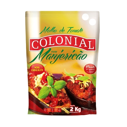 Molho De Tomate Colonial Manjericão 2kg