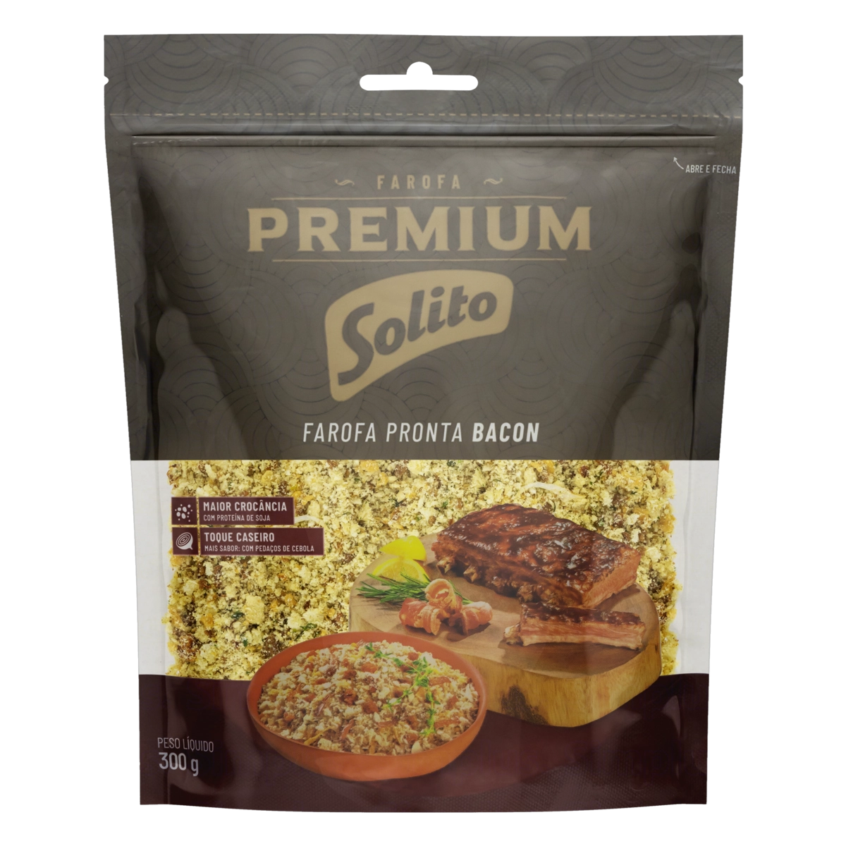 Farofa Com Bacon Solito Premium Pouch 300g