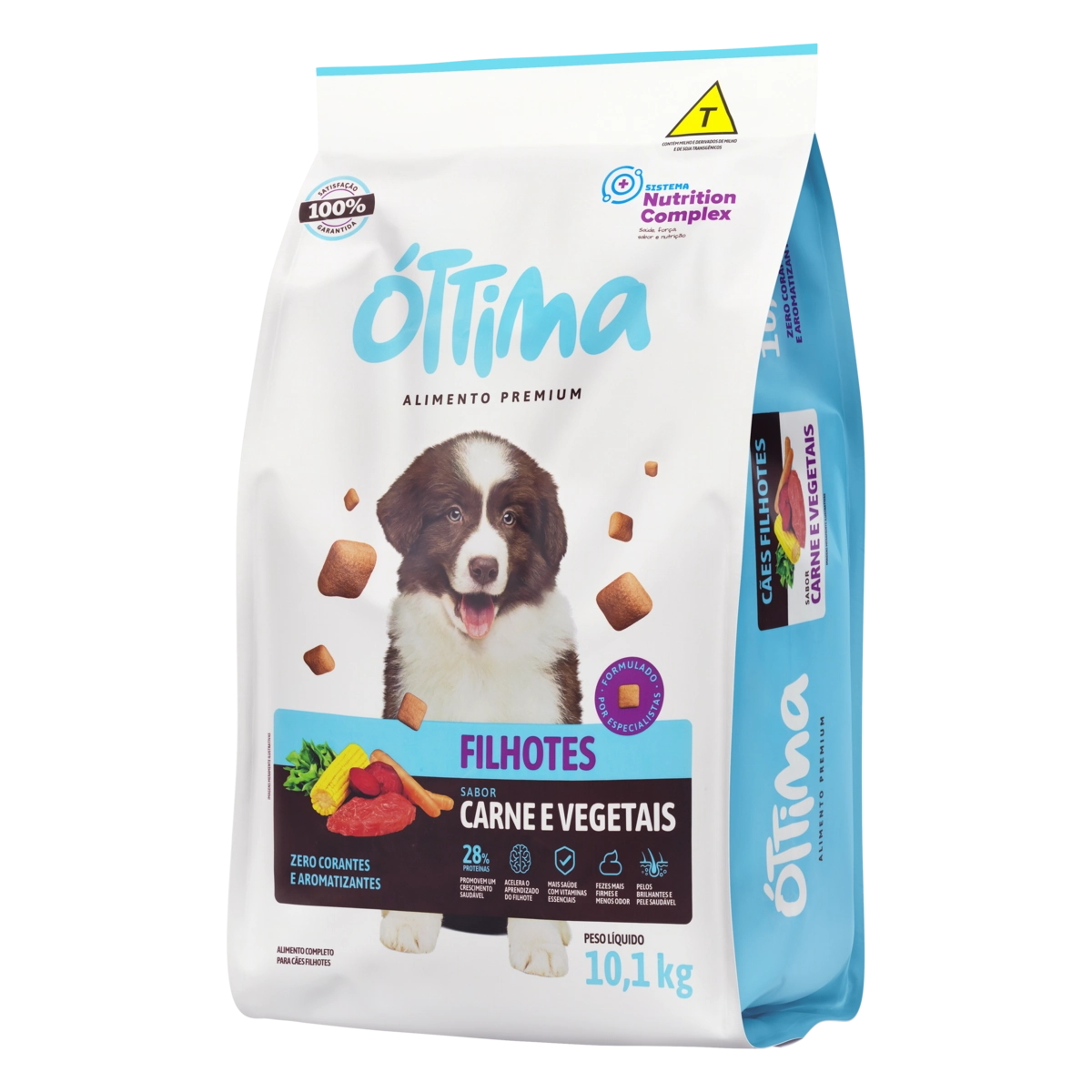 Alimento Para Cães Filhotes Carne E Vegetais óttima Pacote 10,1kg