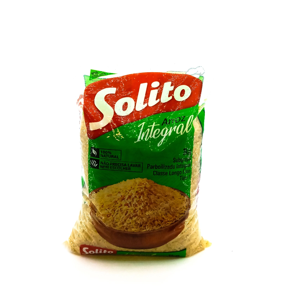 Arroz Parboilizado Tipo 1 Integral Solito Pacote 1kg