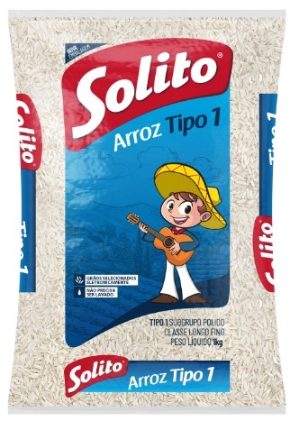 Arroz Polido Tipo 1 Solito Pacote 2kg