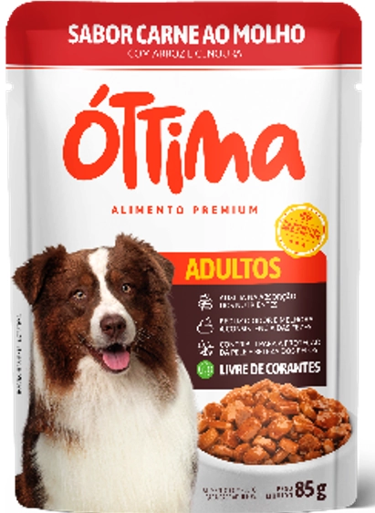 Racao Ottima Caes Adultos Carne 85g
