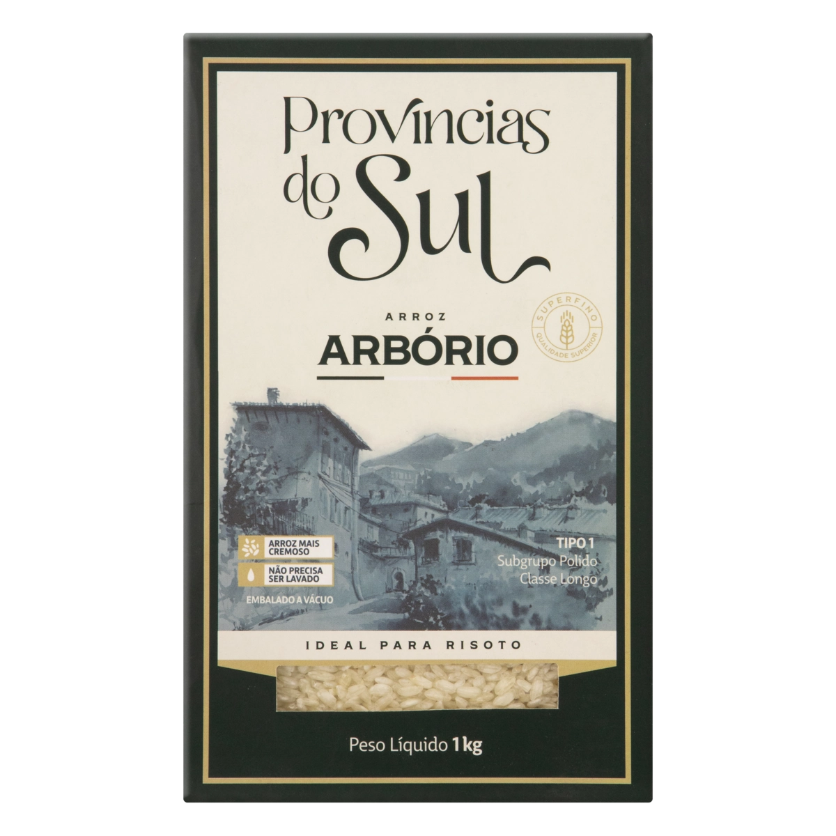 Arroz Arbório Tipo 1 Províncias Do Sul Caixa 1kg