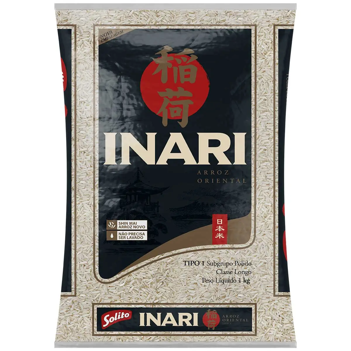 Arroz Oriental Tipo 1 Solito Inari Pacote 1kg