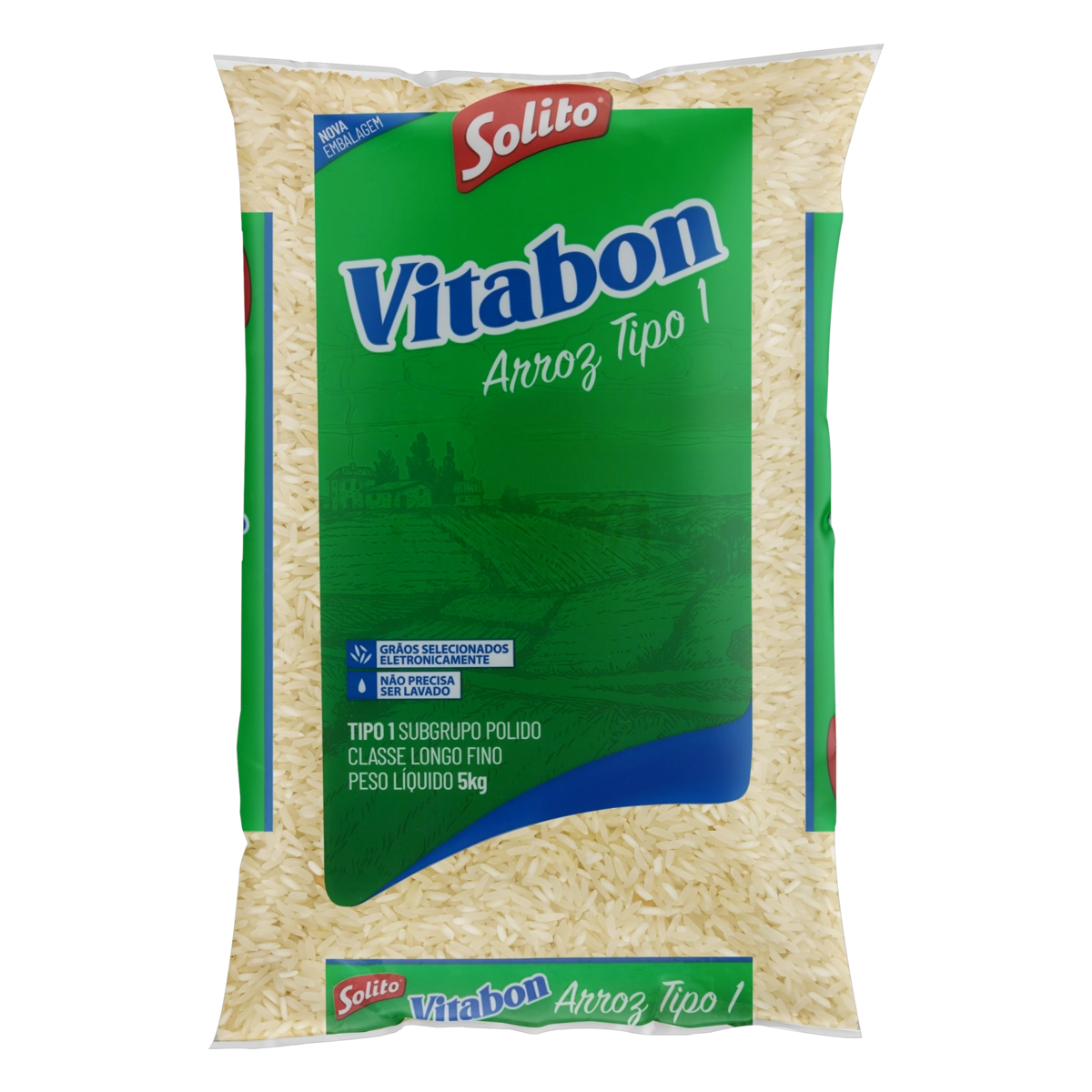 Arroz Polido Tipo 1 Solito Vitabon Pacote 5kg