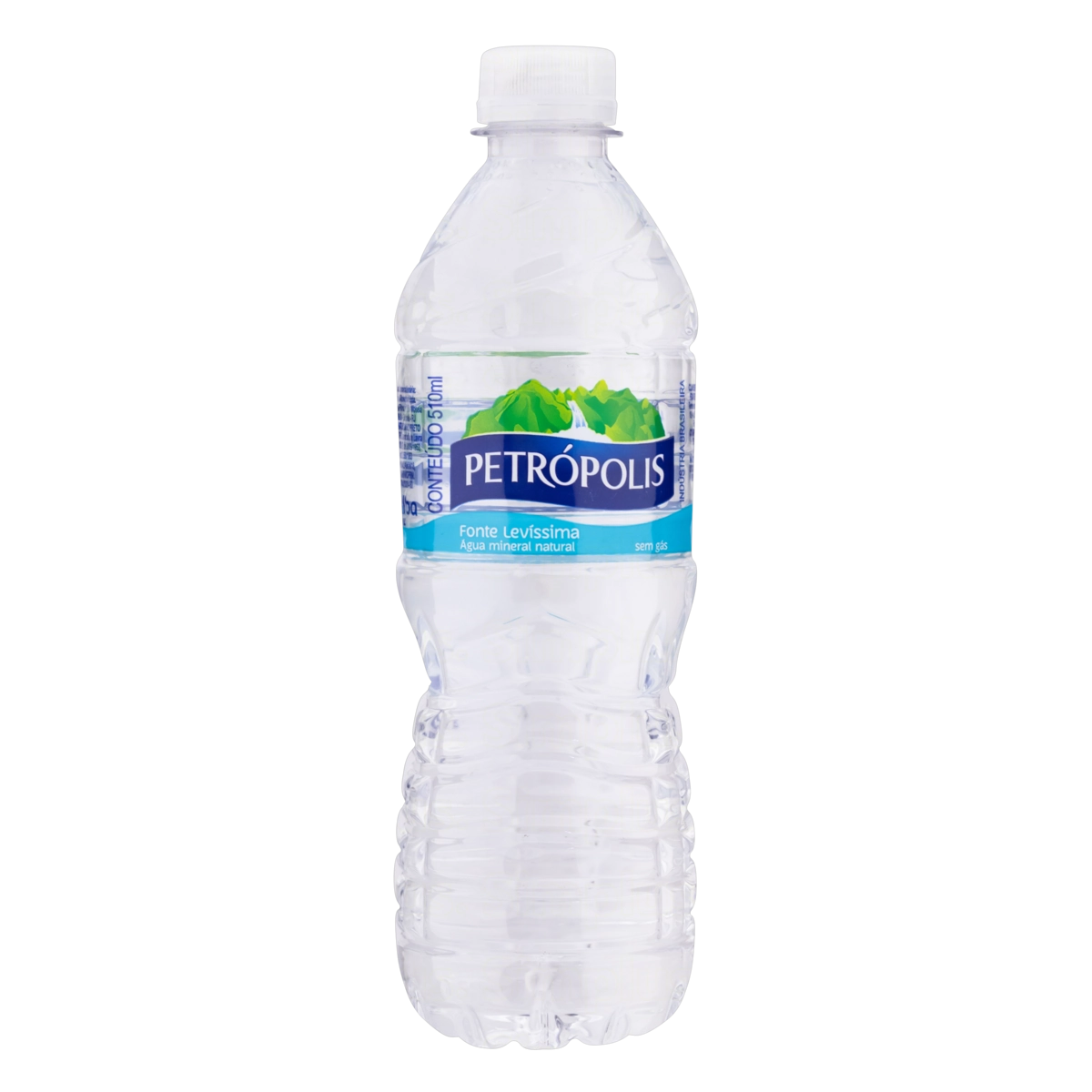 água Mineral Natural Sem Gás Petrópolis Garrafa 510ml