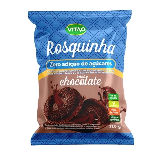 Rosquinha Sabor Chocolate Integral/zero Adição De Açúcares/zero Lactose Vitao 110g