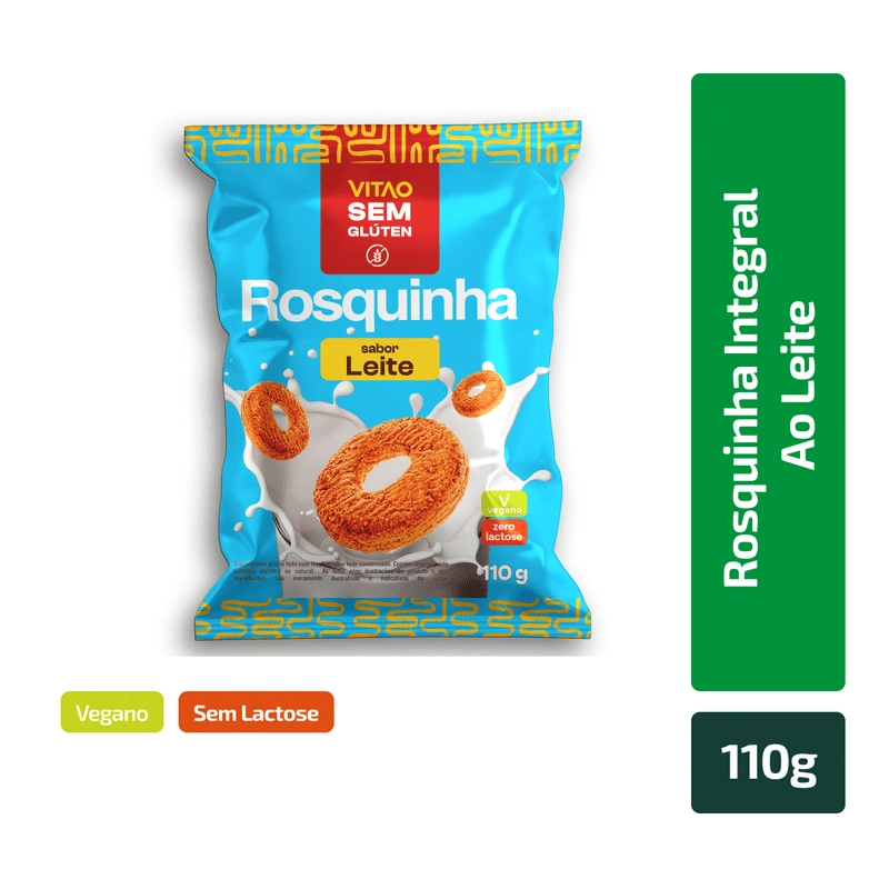 Rosquinha De Leite Sem Glútem Vitao 110g