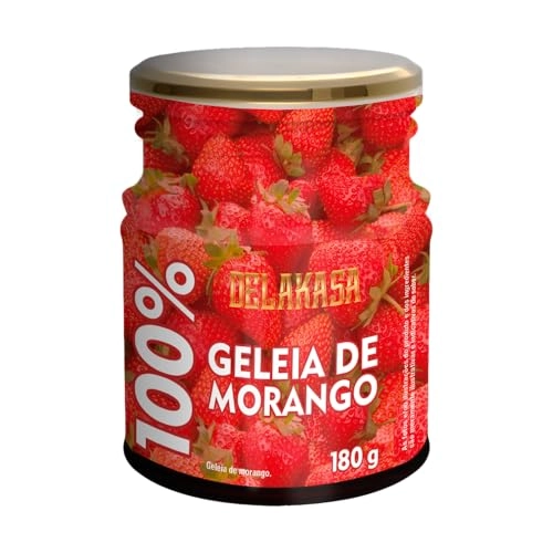 Geleia Delakasa 100 Morango 180g