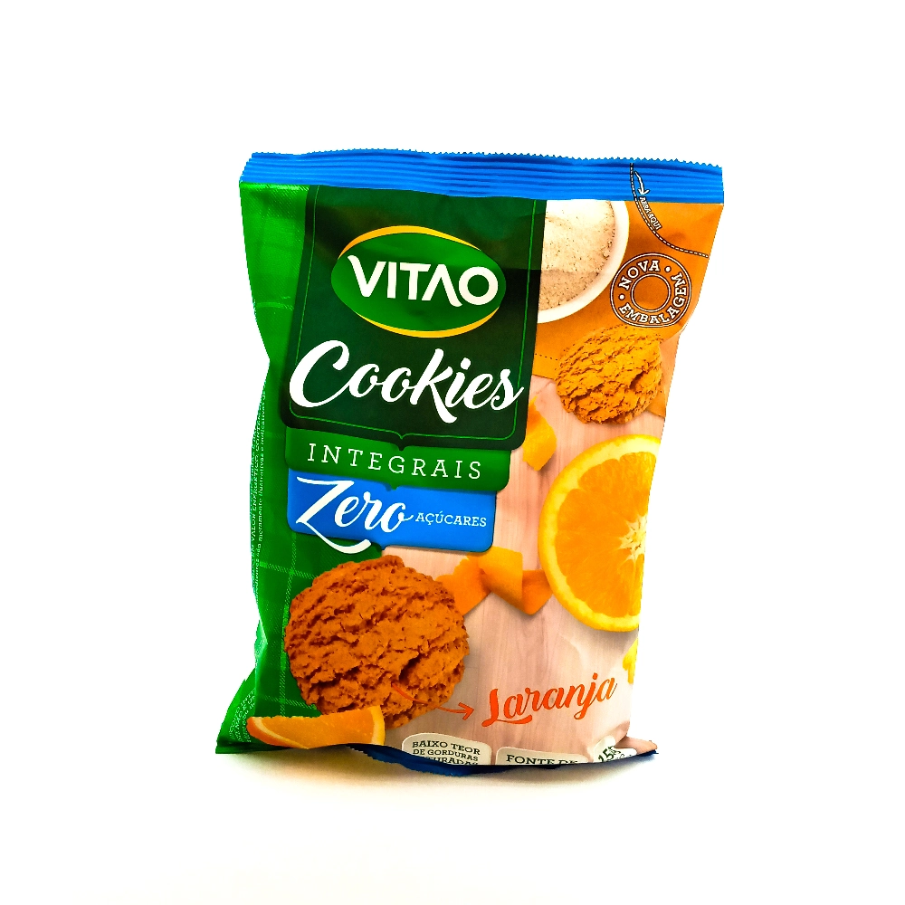 Biscoito Cookie Integral Laranja Zero Açúcar Vitao Pacote 150g