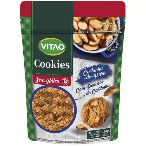 Biscoito Cookies Vitao Light Castanha/para