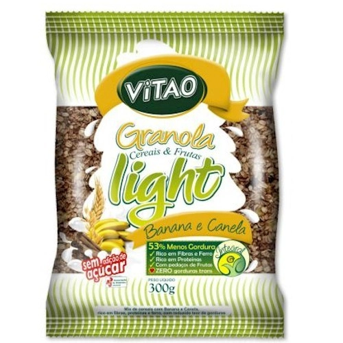 Cereais E Frutas Light De Banana E Canela Vitao 300g