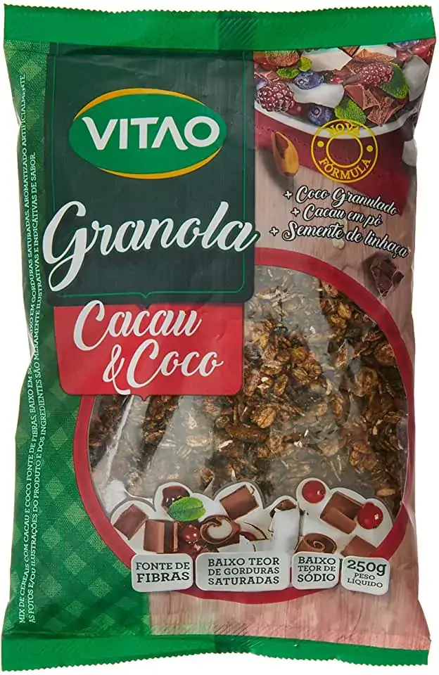 Granola Cacau Coco Vitao Pacote 250g