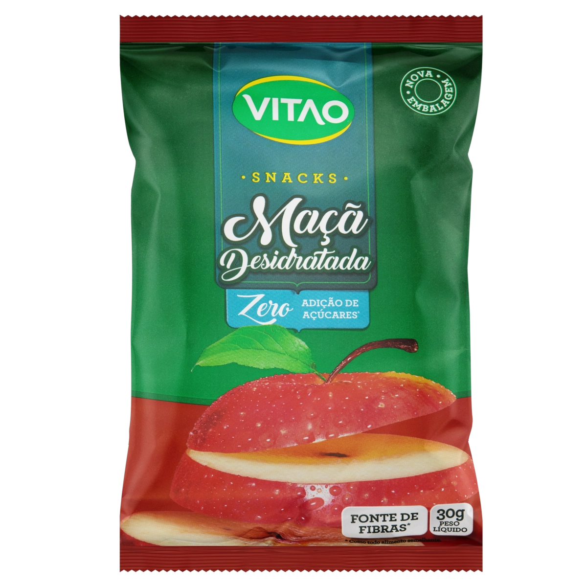 Maçã Desidratada Vitao Pacote 30g