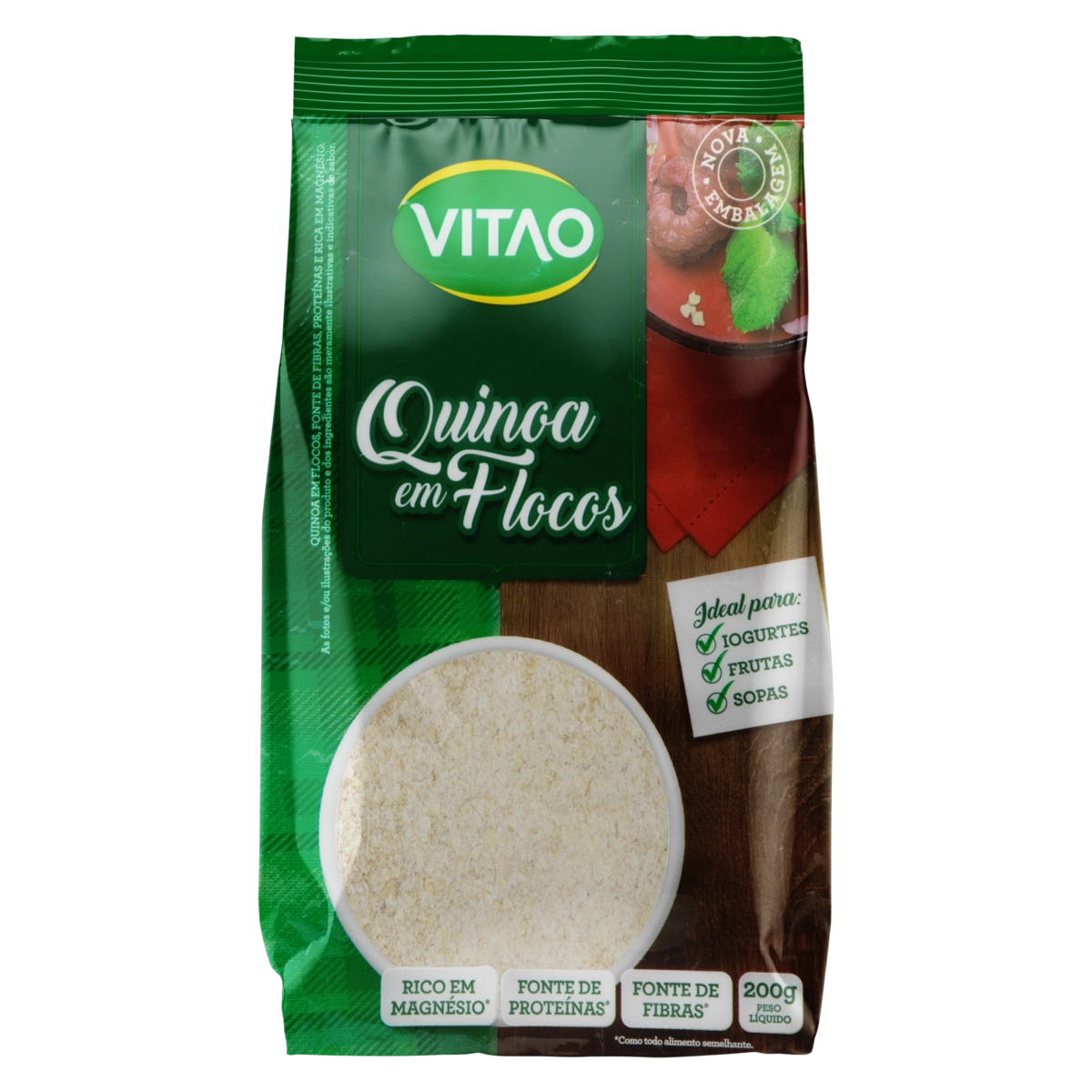 Quinoa Em Flocos Vitao Pacote 200g