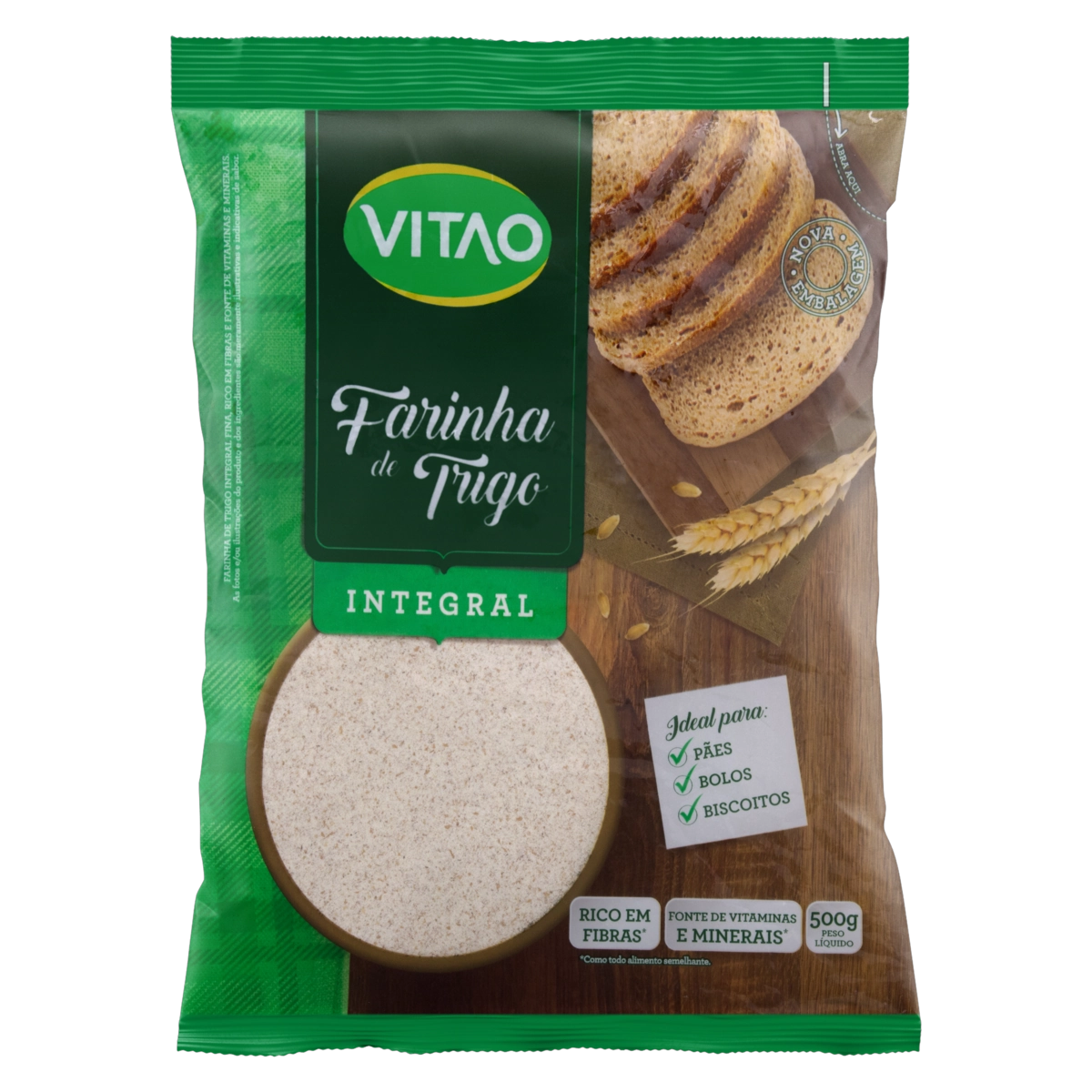 Farinha De Trigo Integral Vitao Pacote 500g