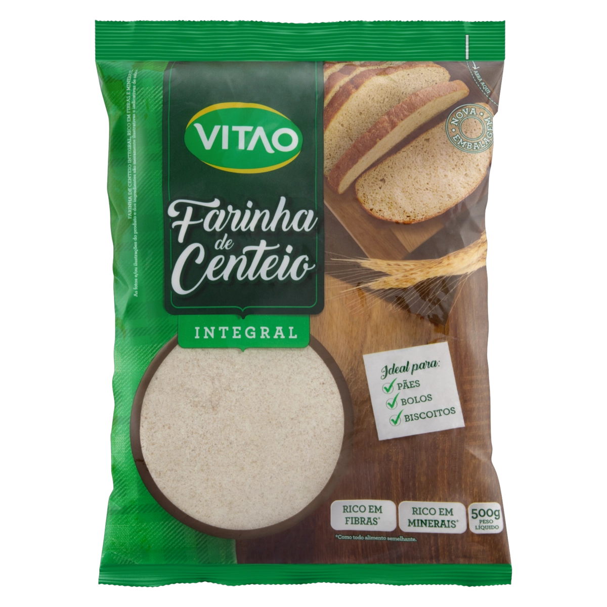 Farinha De Centeio Integral Vitao Pacote 500g