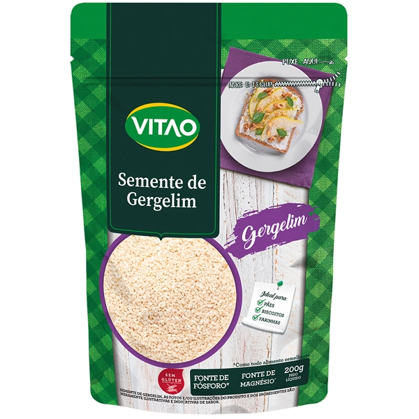 Semente De Gergelim Vitao Pouch 200g