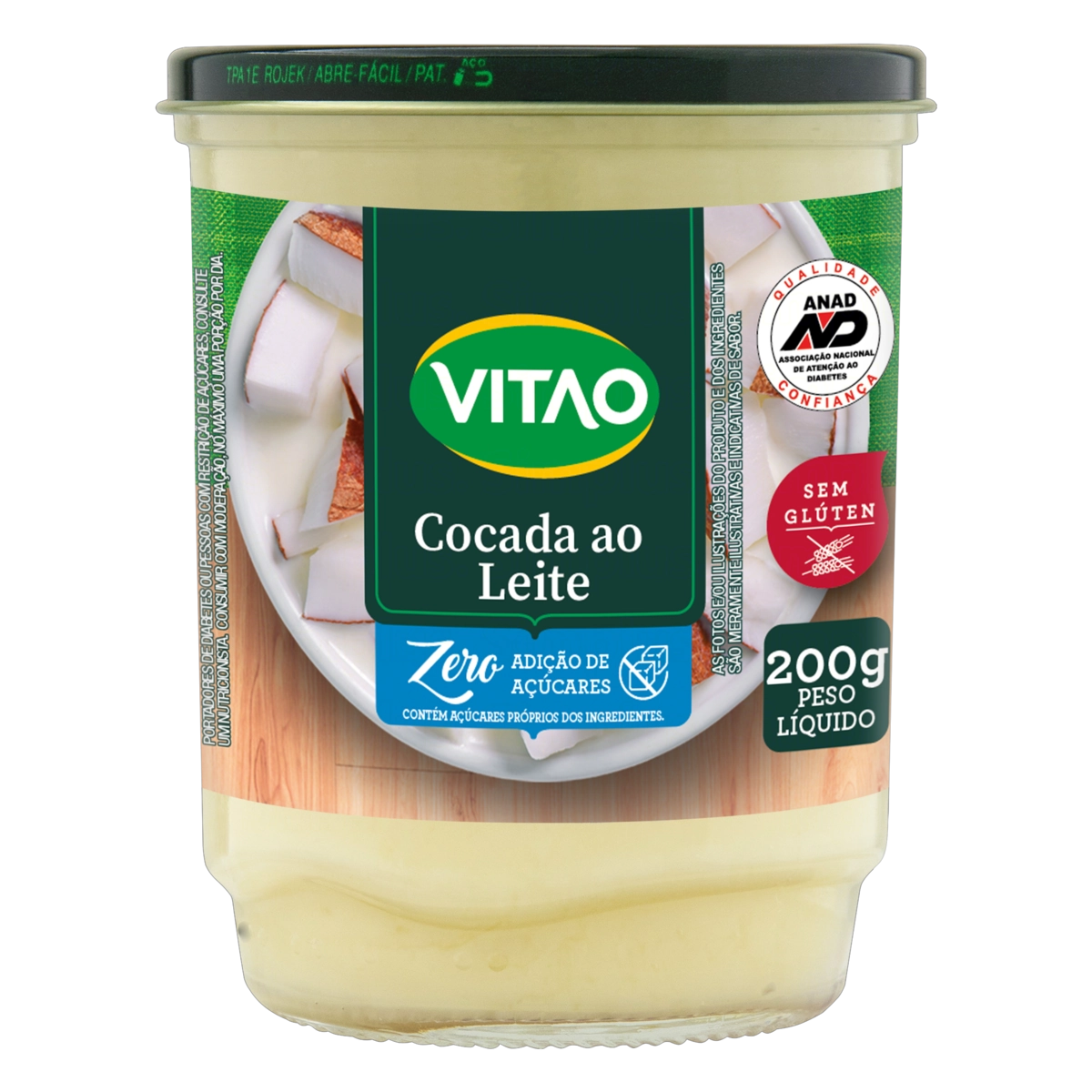 Cocada Ao Leite Vitao Vidro 200g