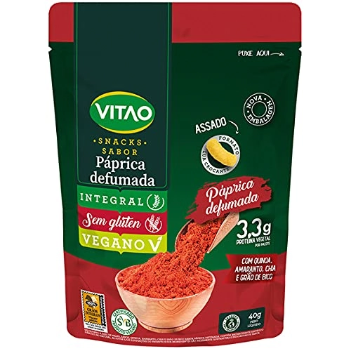 Snack Integral Páprica Defumada Vitao Pouch 40g