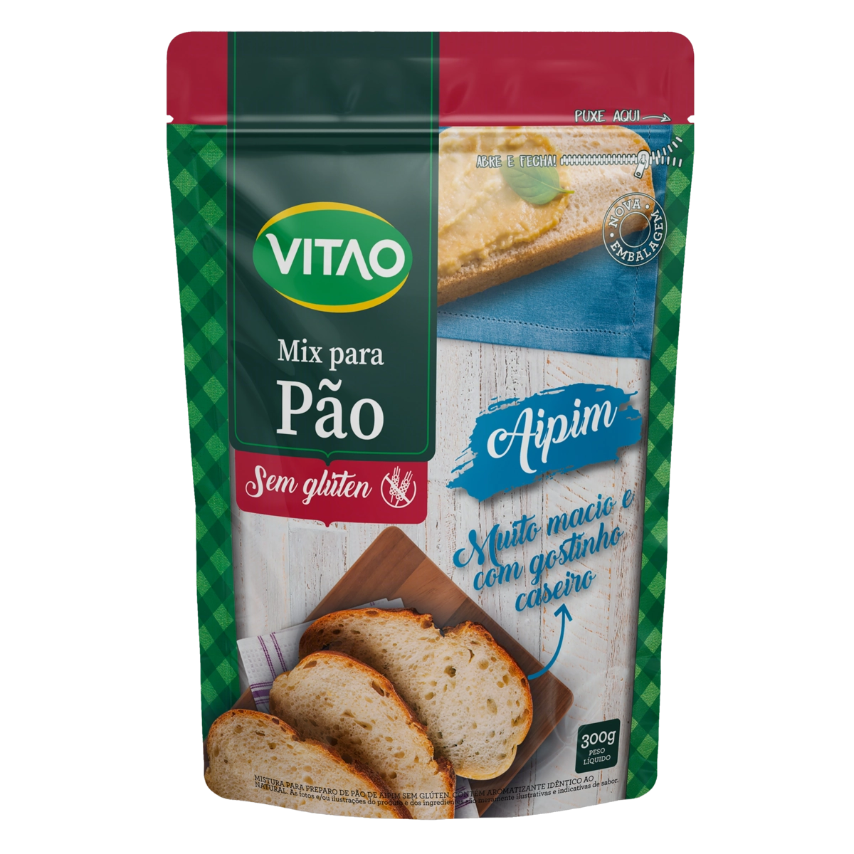 Mix Para Pão Aipim Vitao Pouch 300g