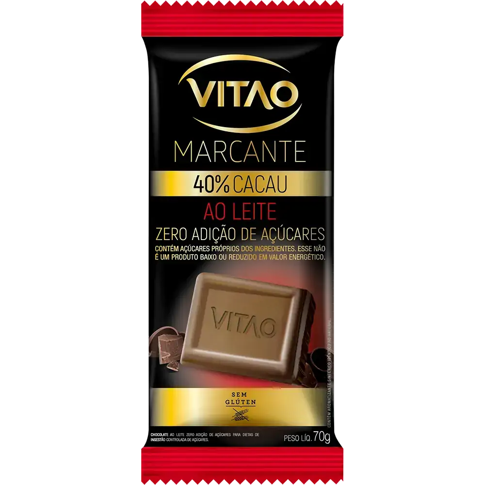 Choc Zero Acucar Vitao S/lactose Ao Leite 70g