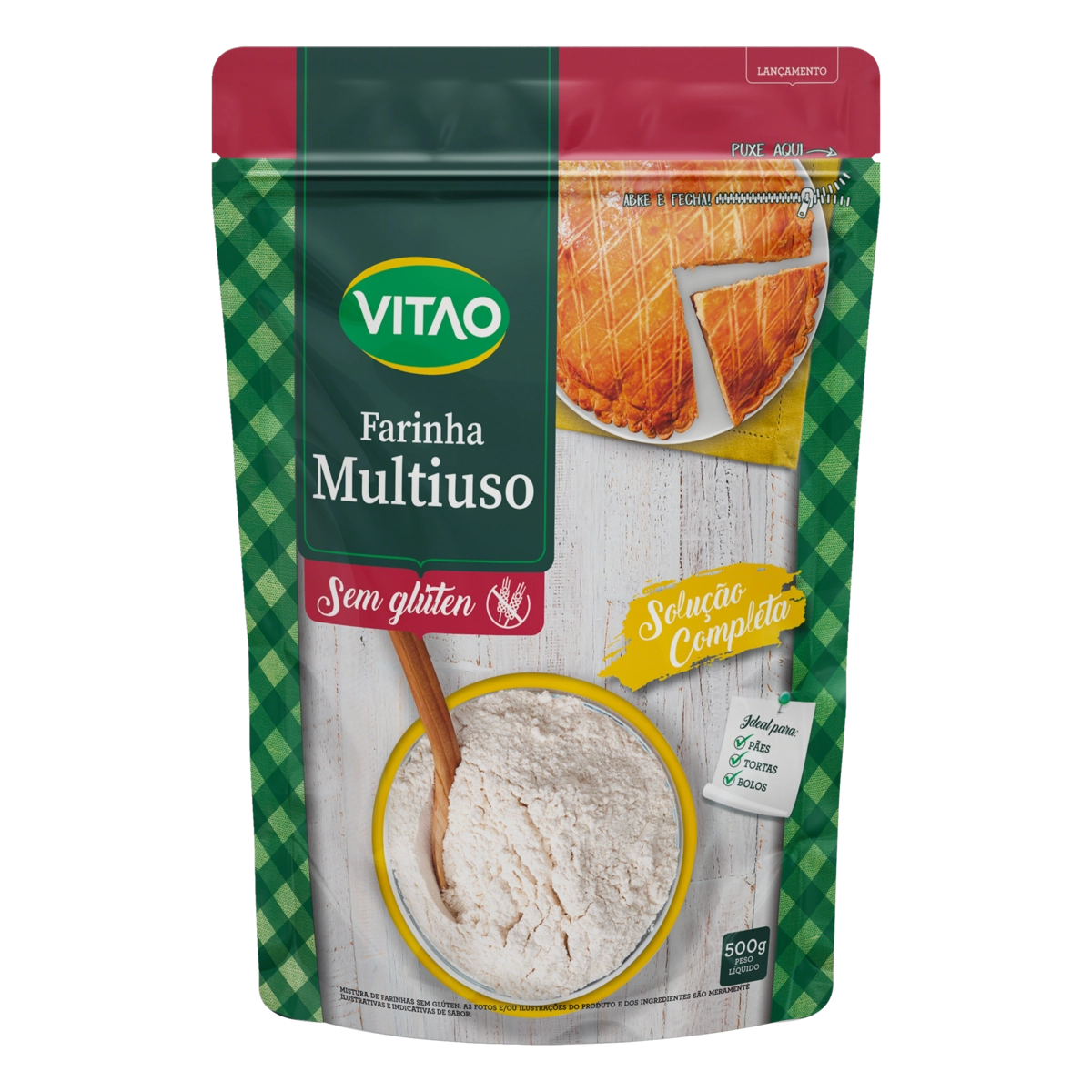 Mistura De Farinhas Multiuso Vitao Pouch 500g