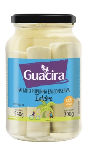 Palmito Pupunha Guacira Inteiro 300g