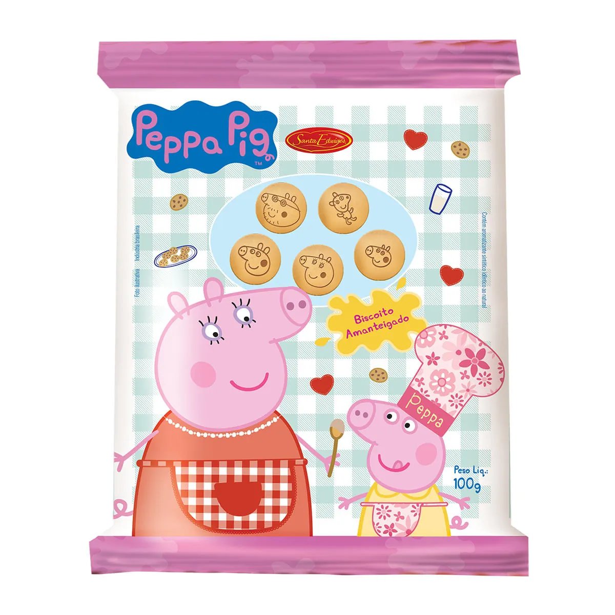 Biscoito Santa Edwiges Peppa 100g Leite