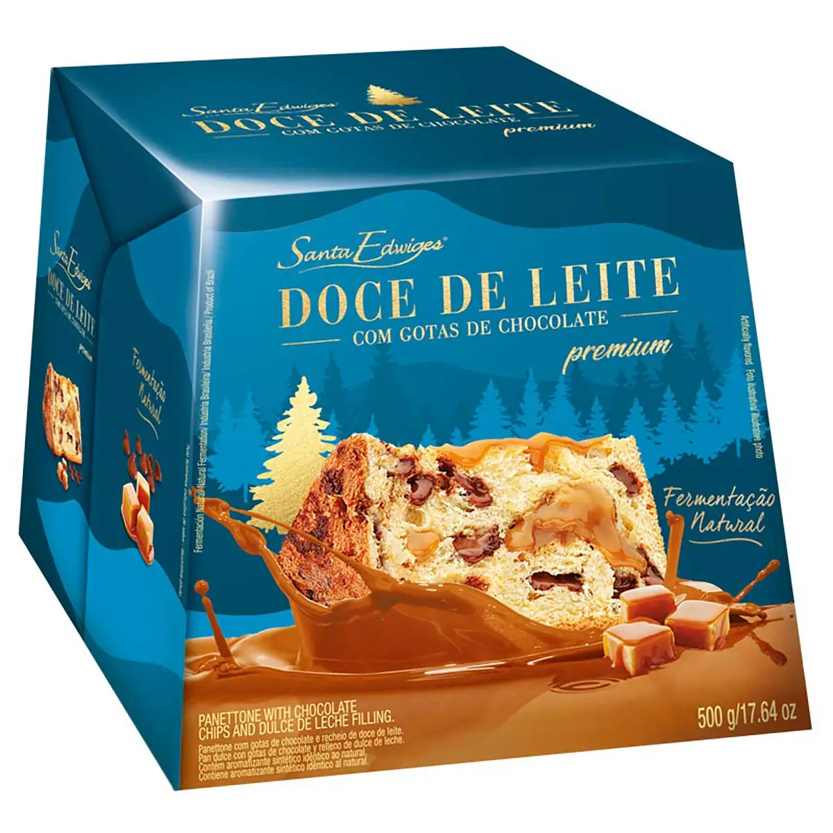 Panetone Doce de Leite com Gotas de Chocolate Santa Edwiges 500g