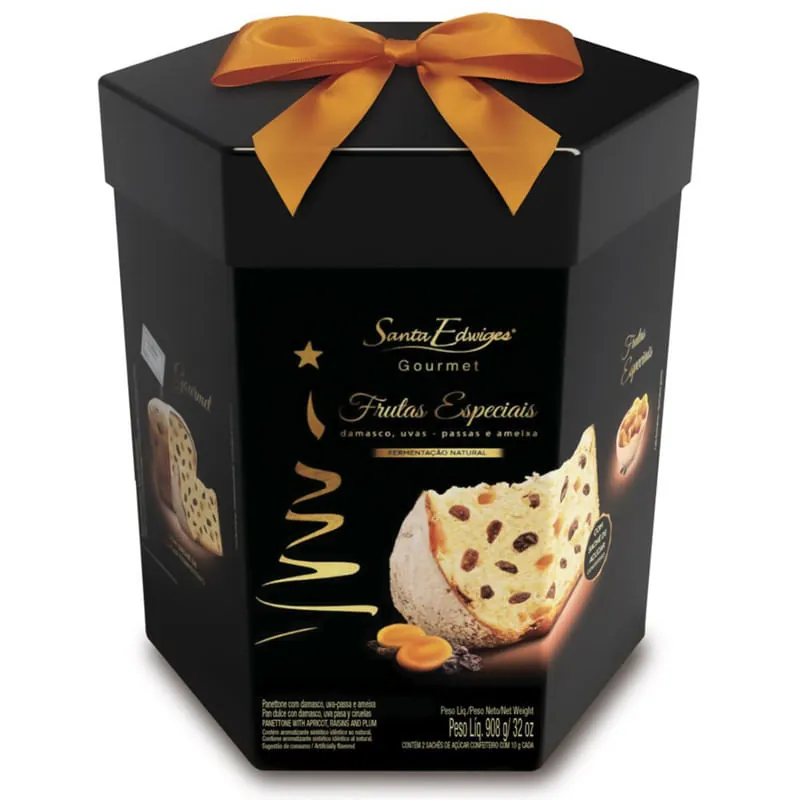 Panetone Gourmet Frutas Especiais Santa Edwiges 908g