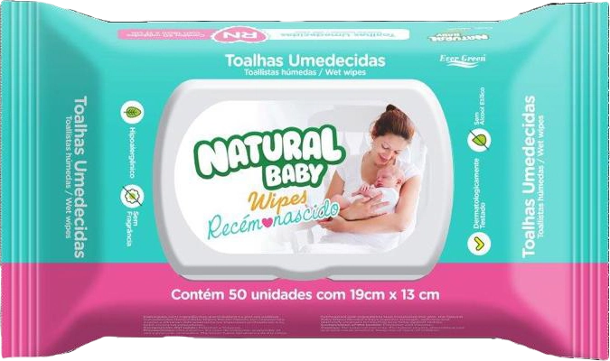 Toalha Natural Baby Wipes Rn C/50