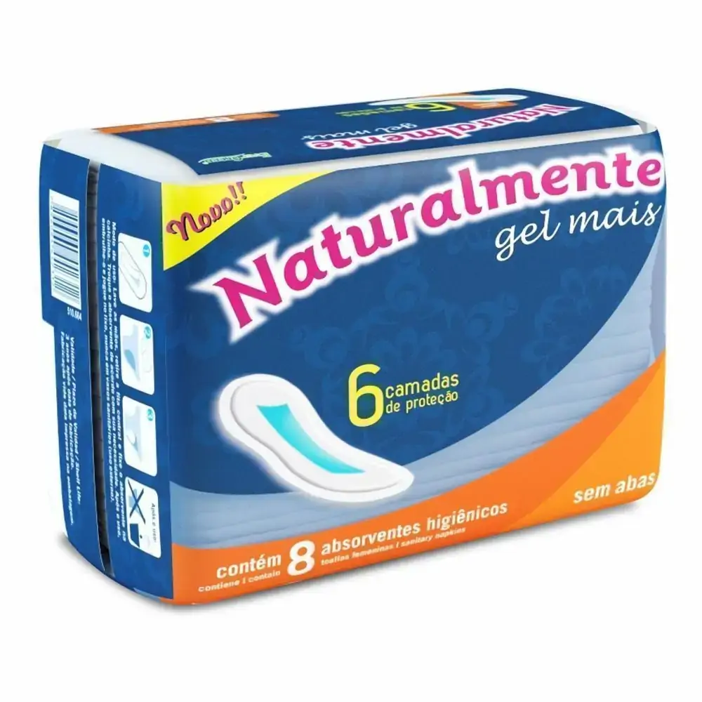 Absorvente S/abas Naturalmente C/8 1a1